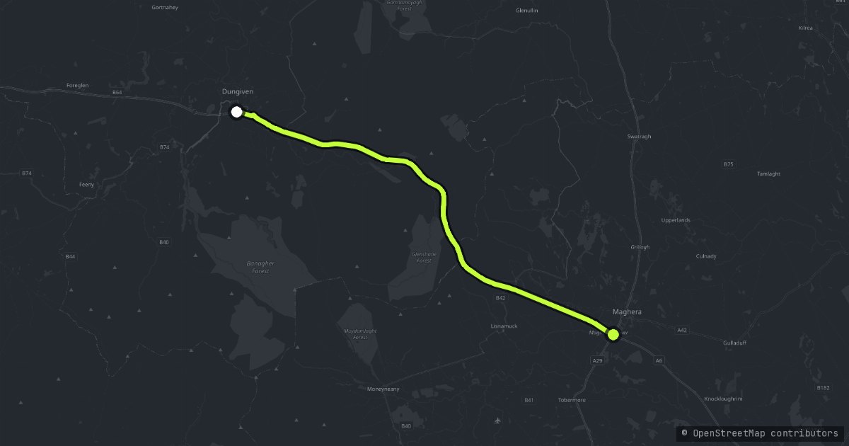 The Glenshane Pass map