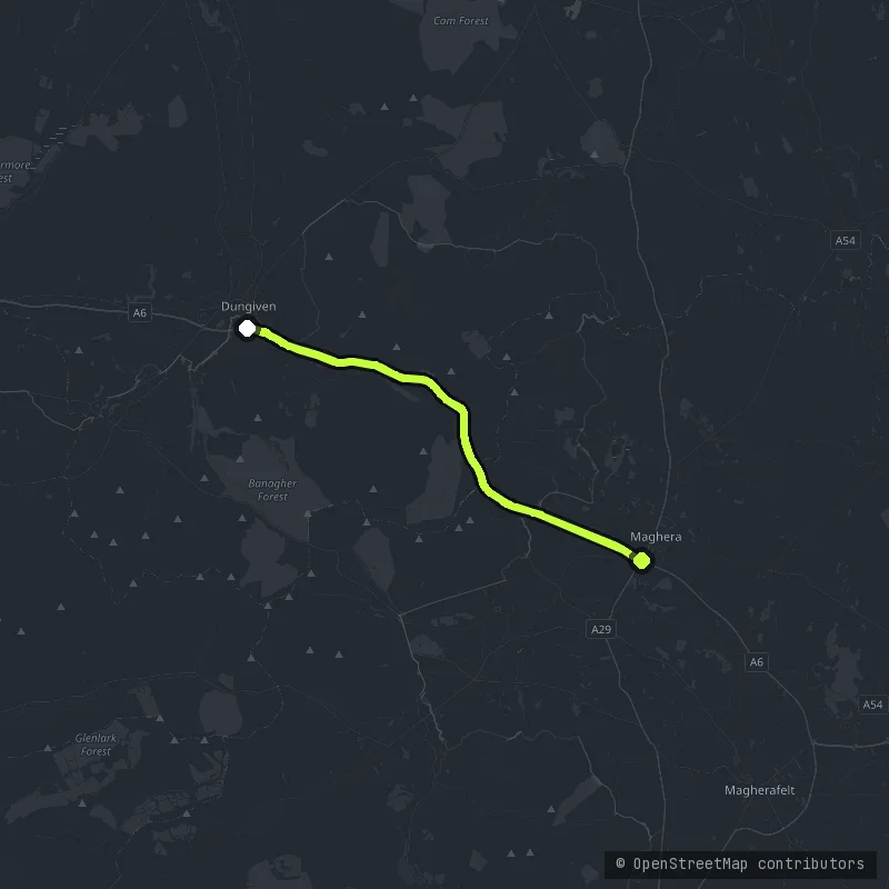 The Glenshane Pass map