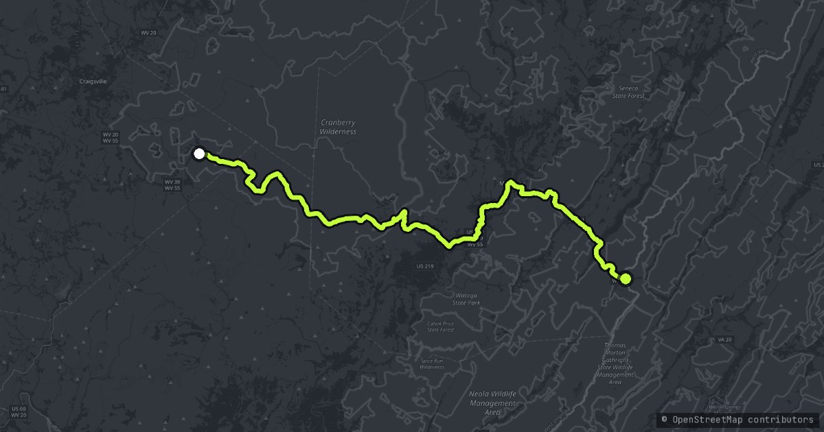The Goshen Pass map