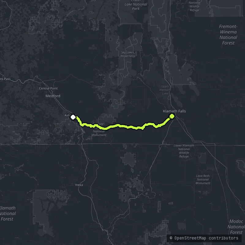 The Green Springs Highway map