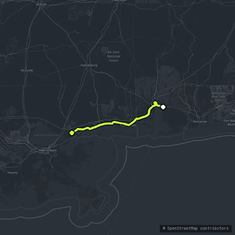 The Gulf Coast map