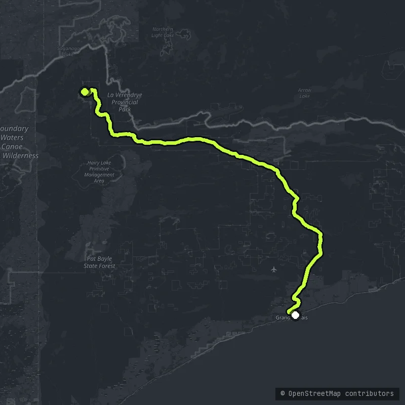 The Gunflint Trail map