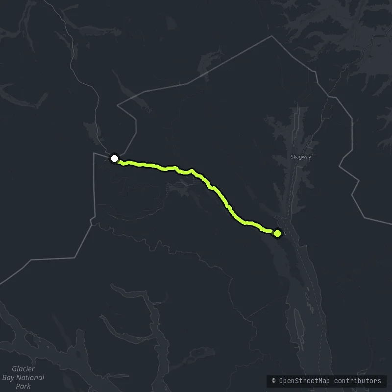 The Haines Highway map