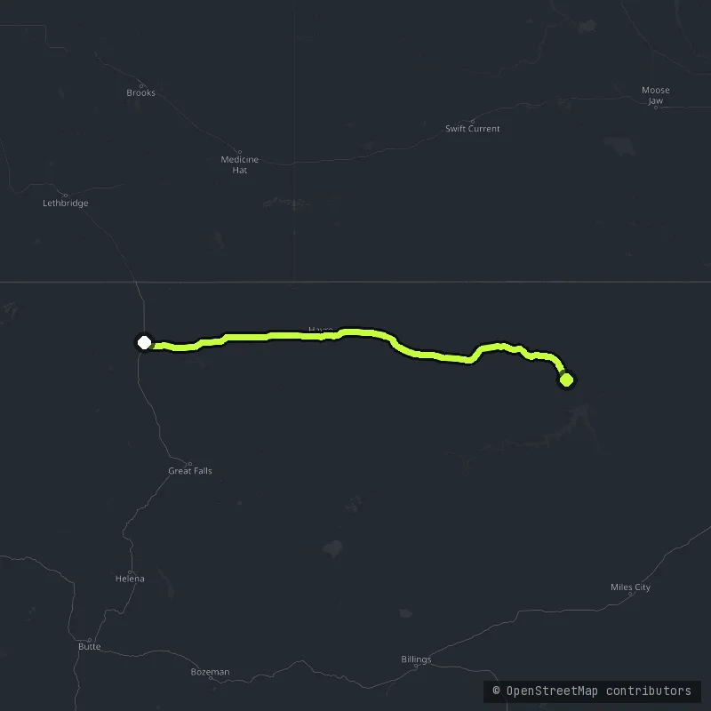 The Hi-Line map