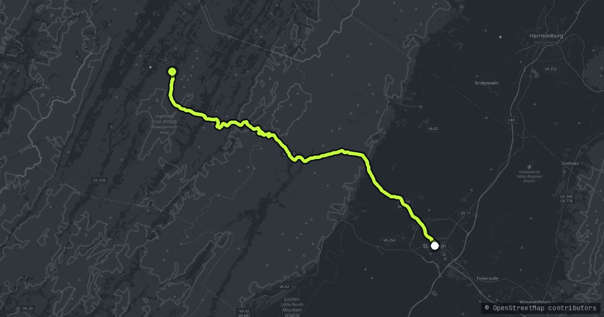 The Highland Turnpike map