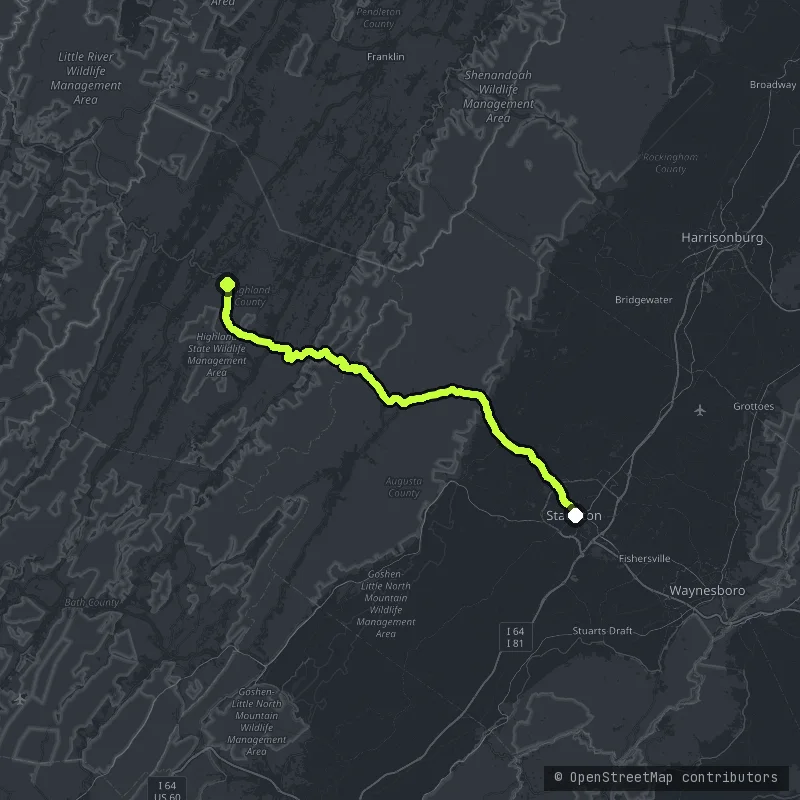 The Highland Turnpike map