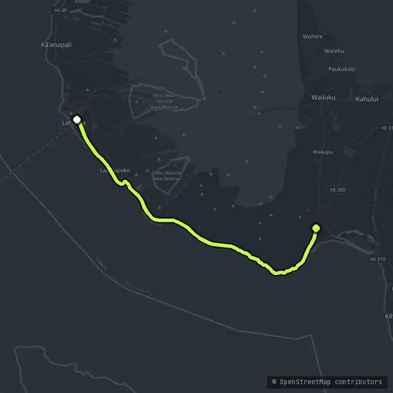 The Honoapiilani map