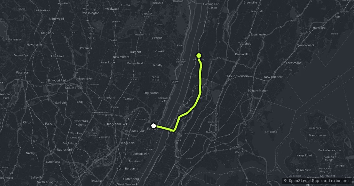 The Hudson Bluffs map