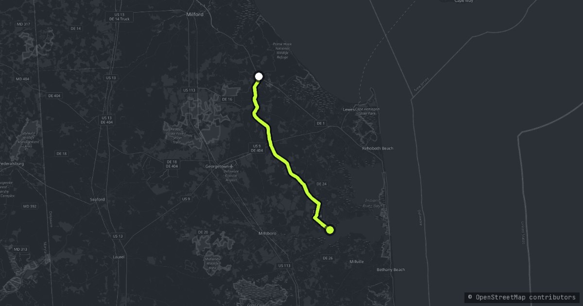 The Inland Bays map