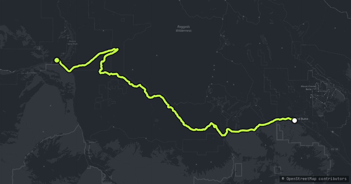 The Kebler Pass map