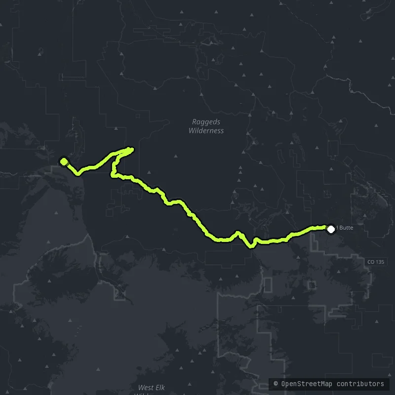 The Kebler Pass map