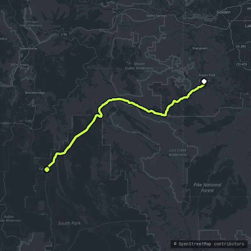 The Kenosha Pass map