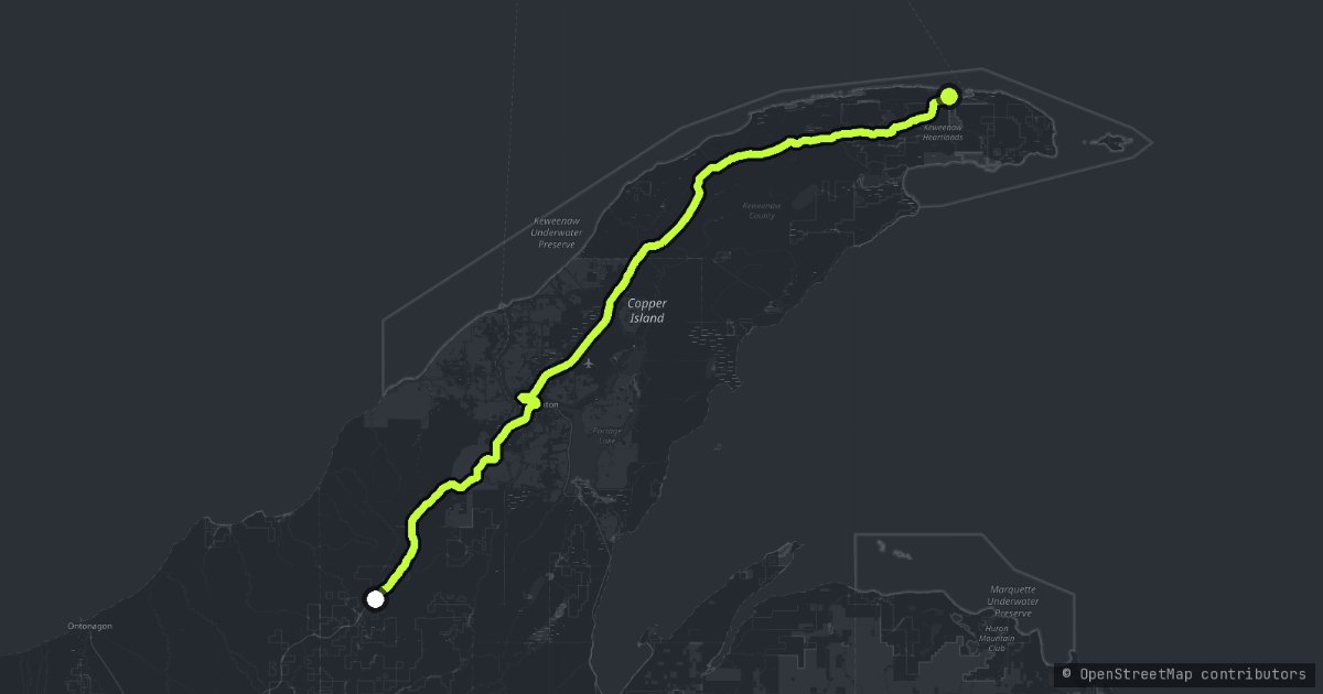 The Keweenaw map