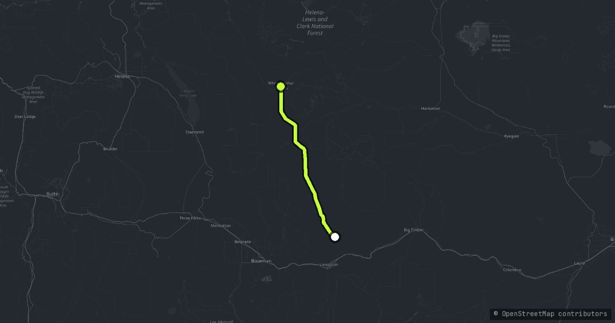 The King's Hill Scenic Byway map