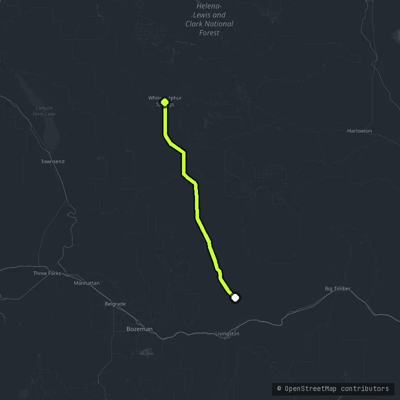 The King's Hill Scenic Byway map