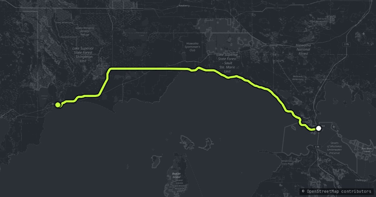 The Lake Michigan Shore map