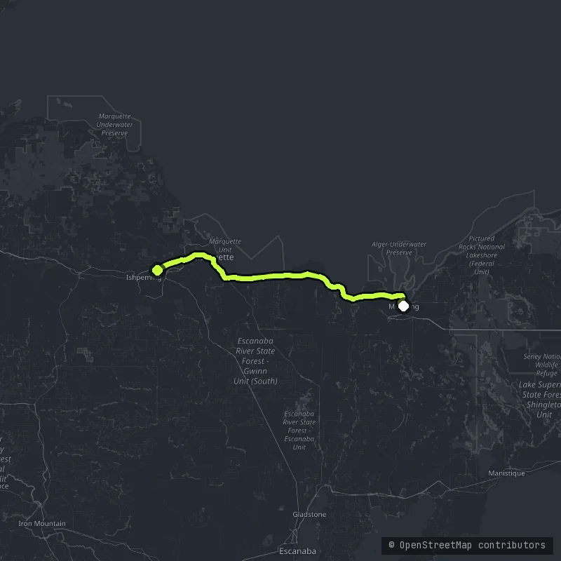 The Lake Superior Shore map