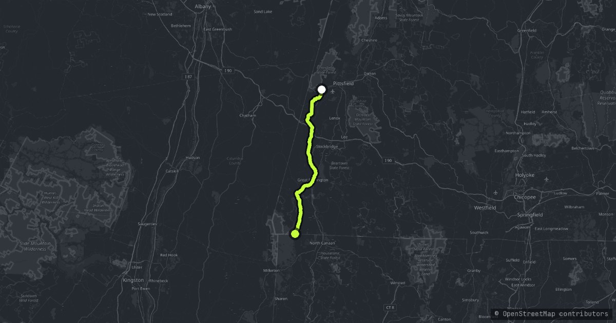 The Litchfield Hills map