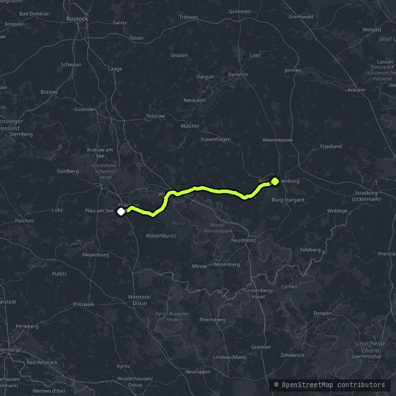 The Mecklenburg Lakes map