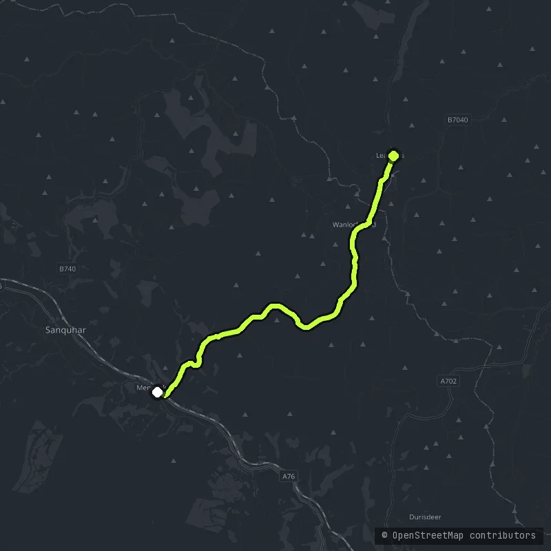 The Mennock Pass map
