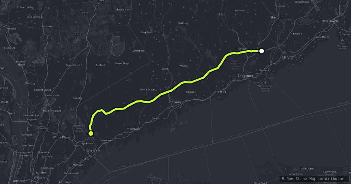 The Meritt Parkway map