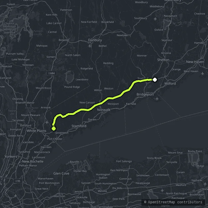 The Meritt Parkway map