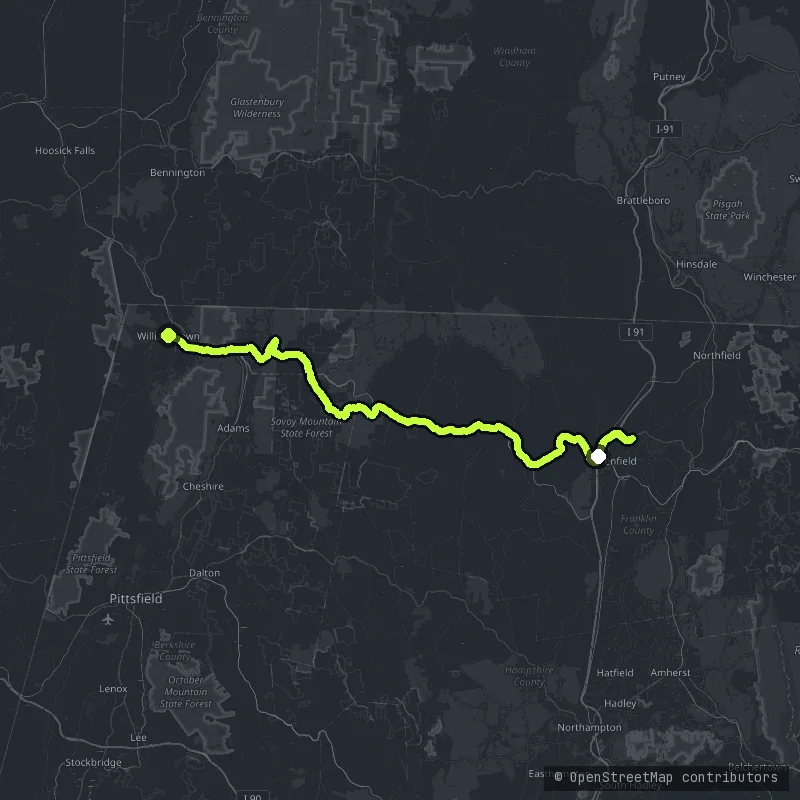The Mohawk Trail map