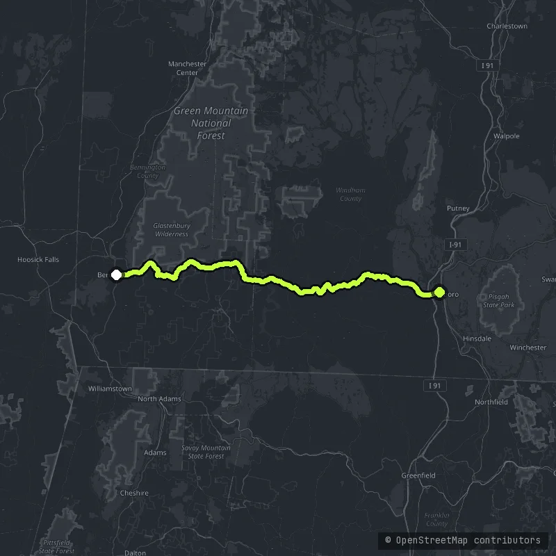 The Molly Stark Trail map