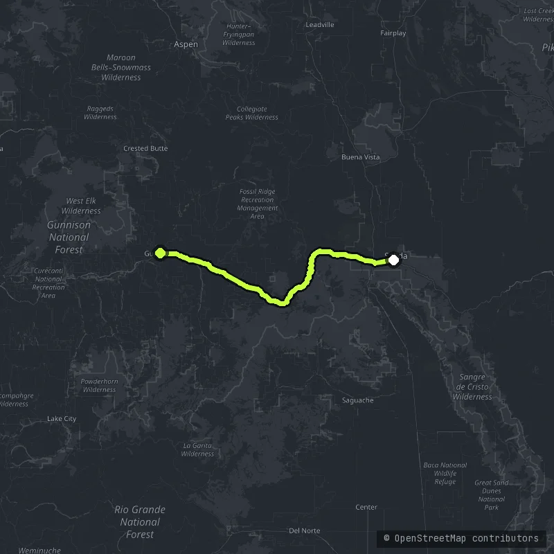 The Monarch Pass map