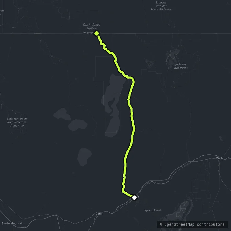 The Mountain City Highway map