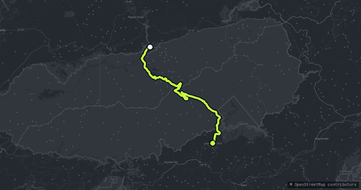 The Newfound Gap Road map