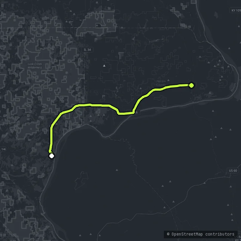 The Ohio River Bluffs map