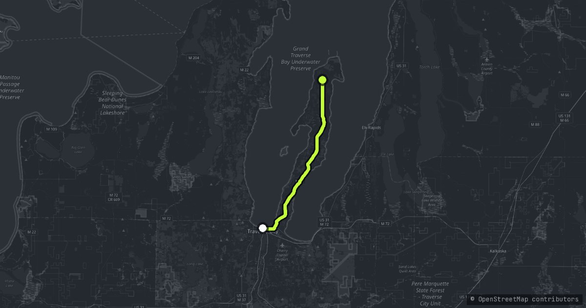 The Old Mission Peninsula map