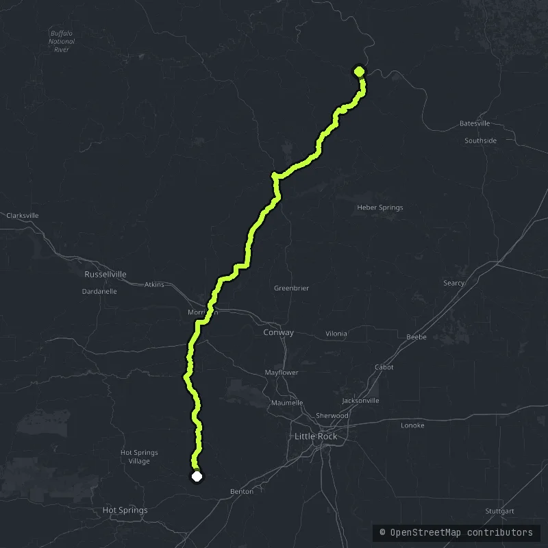 The Ouachitas map