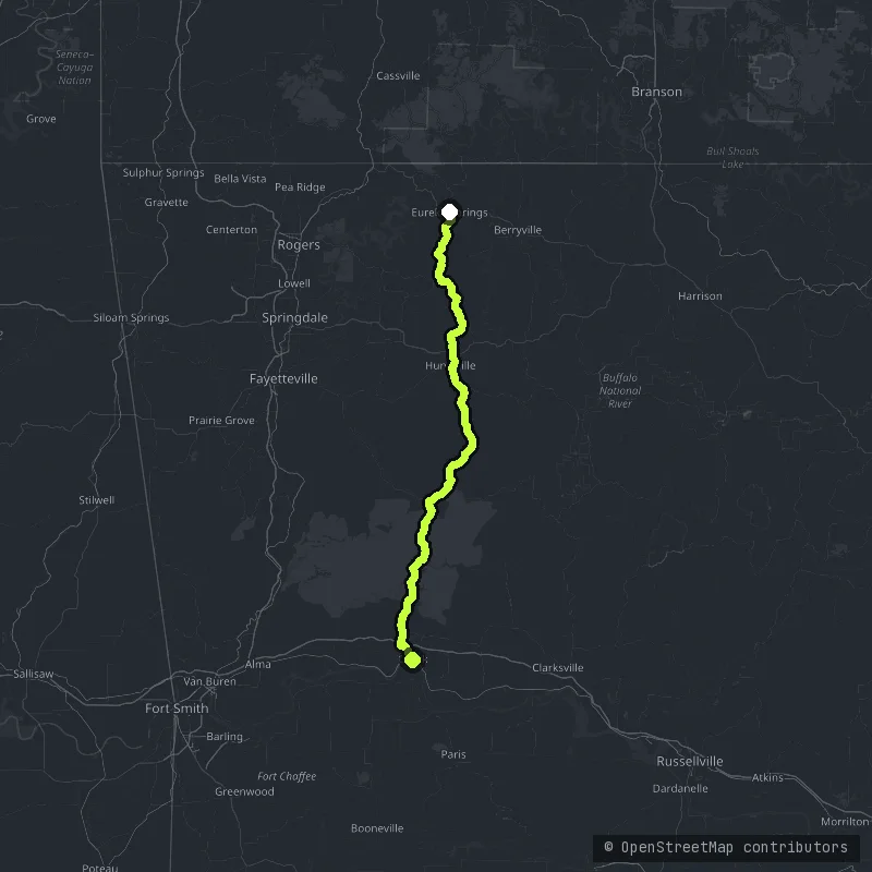 The Pig Trail map