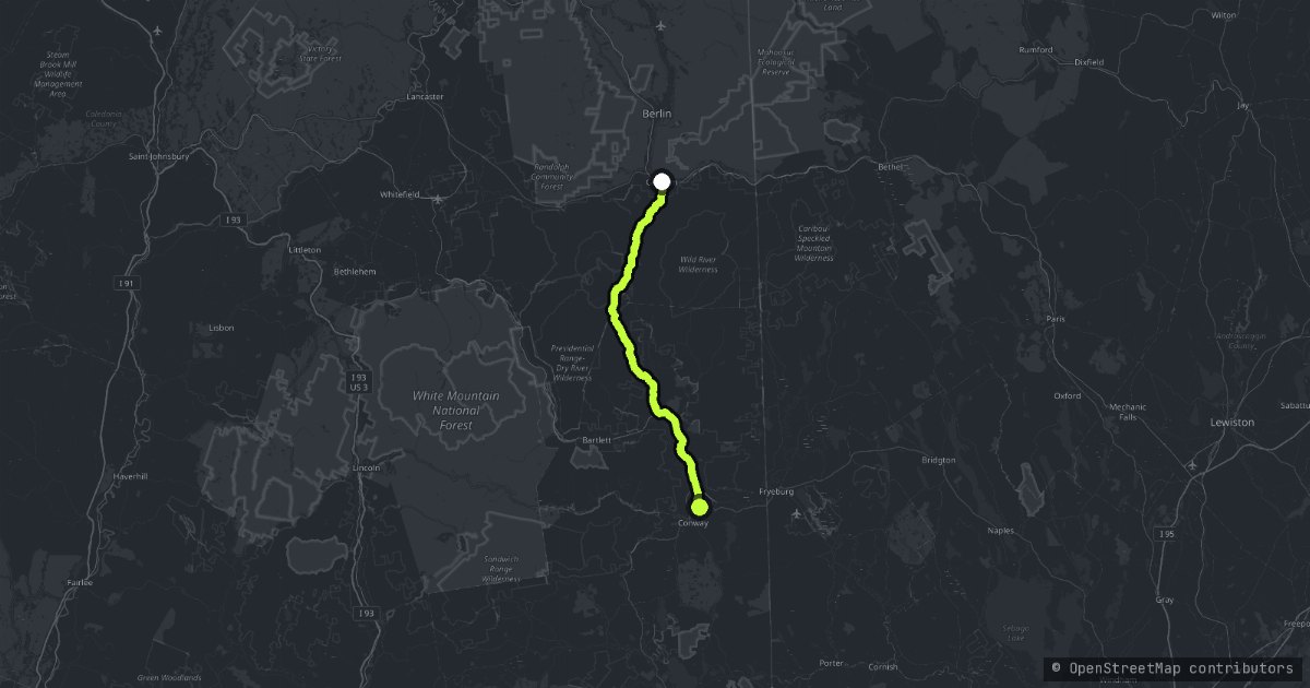 The Pinkham Notch map