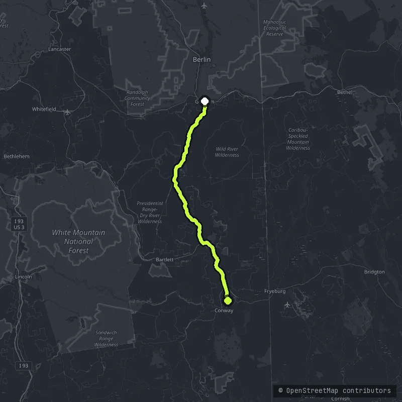 The Pinkham Notch map