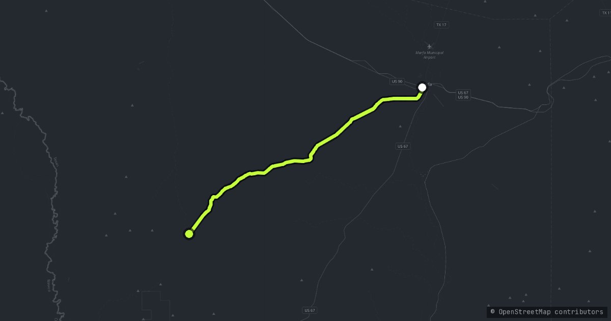 The Pinto Canyon Road map