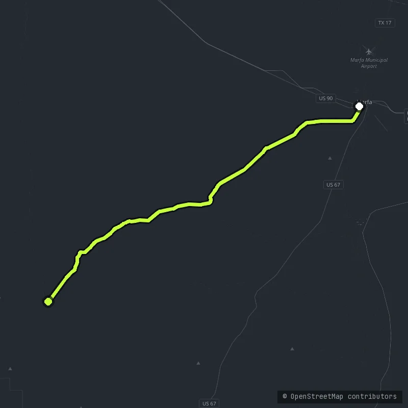 The Pinto Canyon Road map