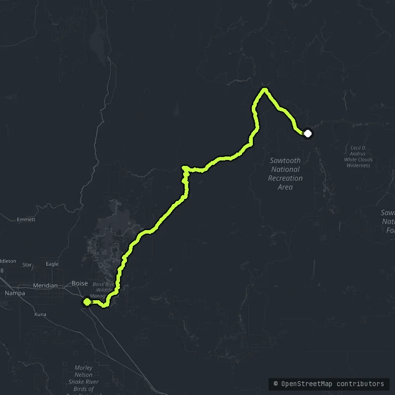 The Ponderosa Pine Scenic Byway map