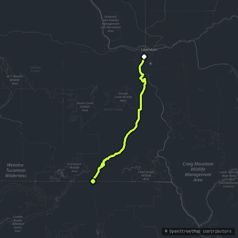 The Rattlesnake Grade map