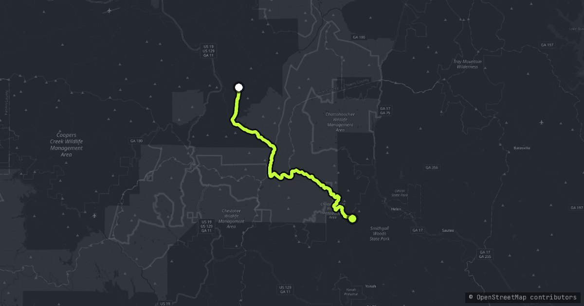 The Richard Russell Scenic Highway map