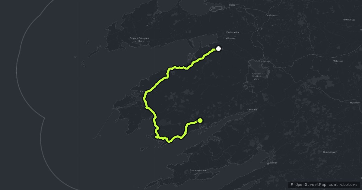 The Ring of Kerry map