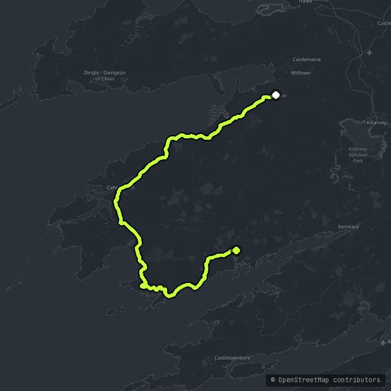 The Ring of Kerry map