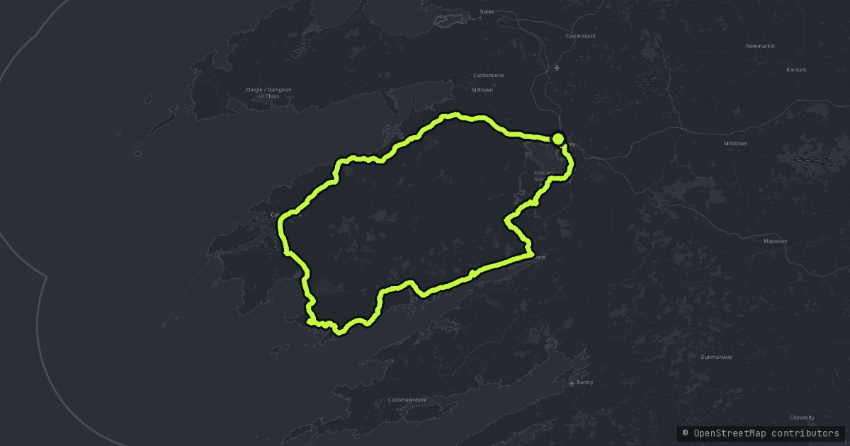 The Ring Of Kerry map