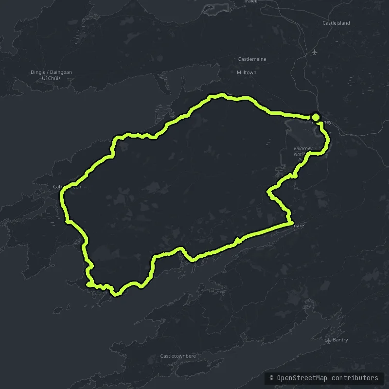 The Ring Of Kerry map