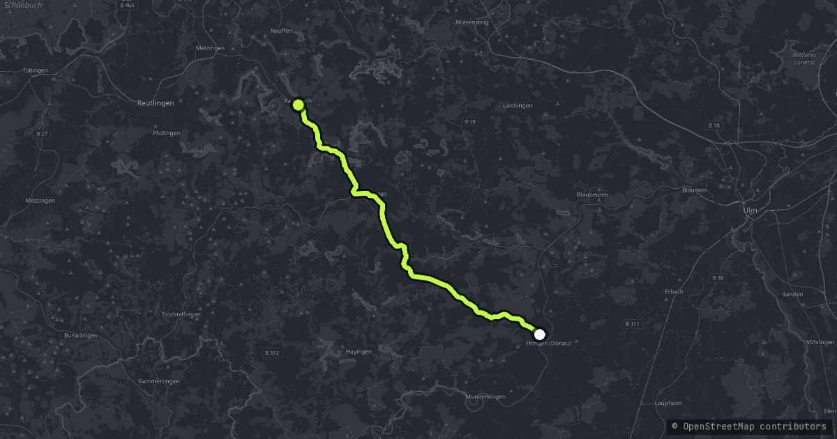 The Schwabische Alb map
