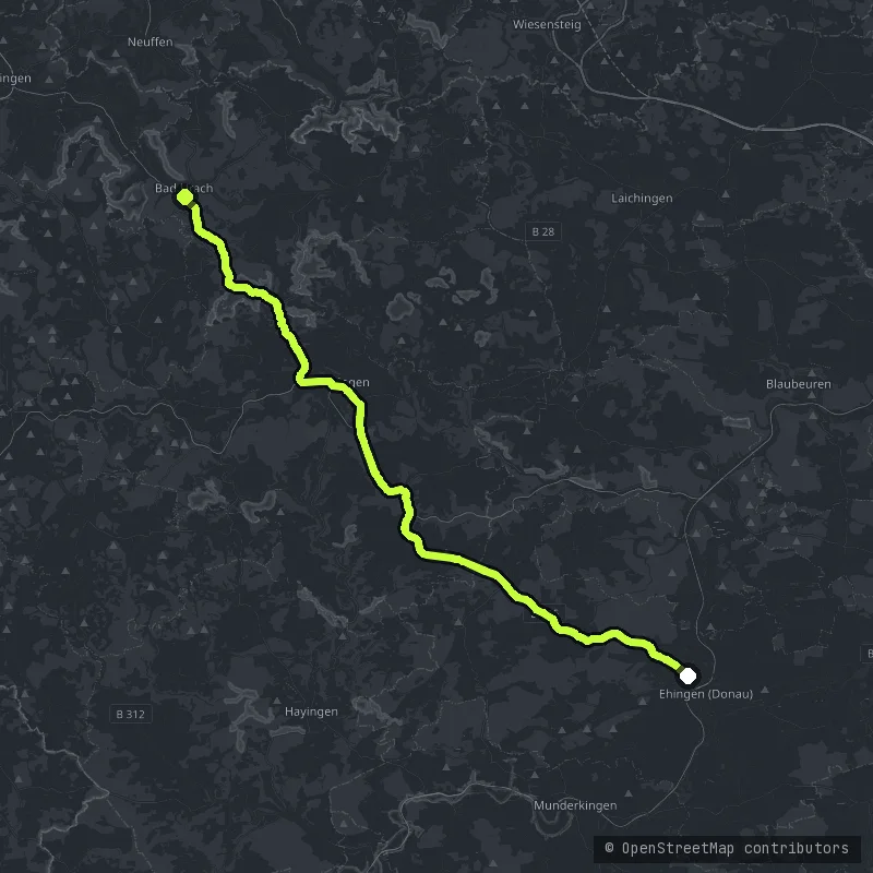 The Schwabische Alb map