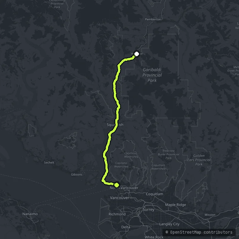 The Sea to Sky map