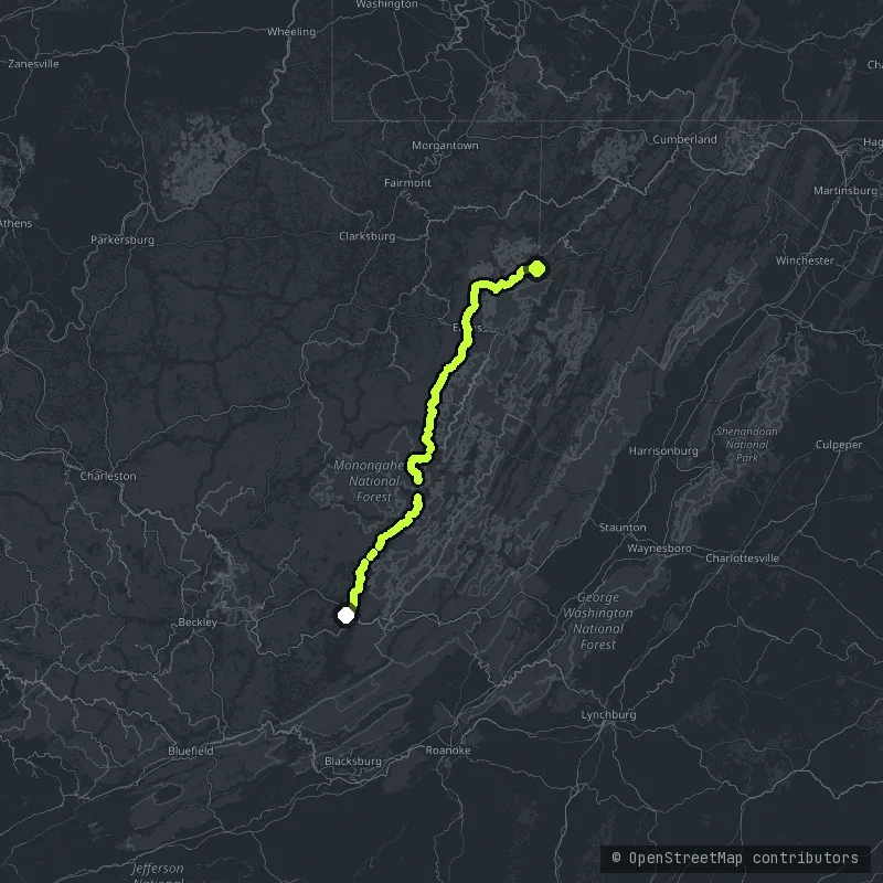 The Seneca Trail map